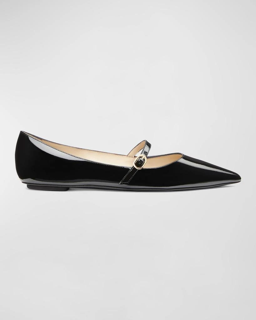 Stuart Weitzman Emilia Patent Mary Jane Ballerina Flats 1