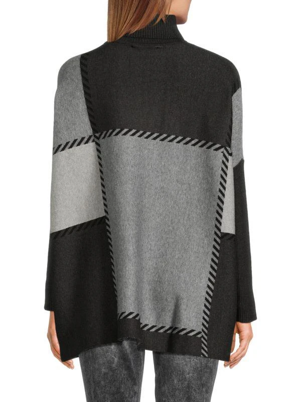 Joseph A Pattern Turtleneck Sweater 2