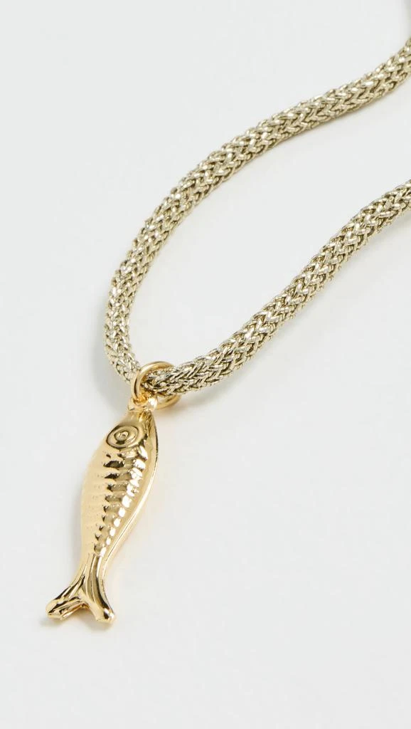 HART Gold Metallic Necklace Cord and Fish Charm 3
