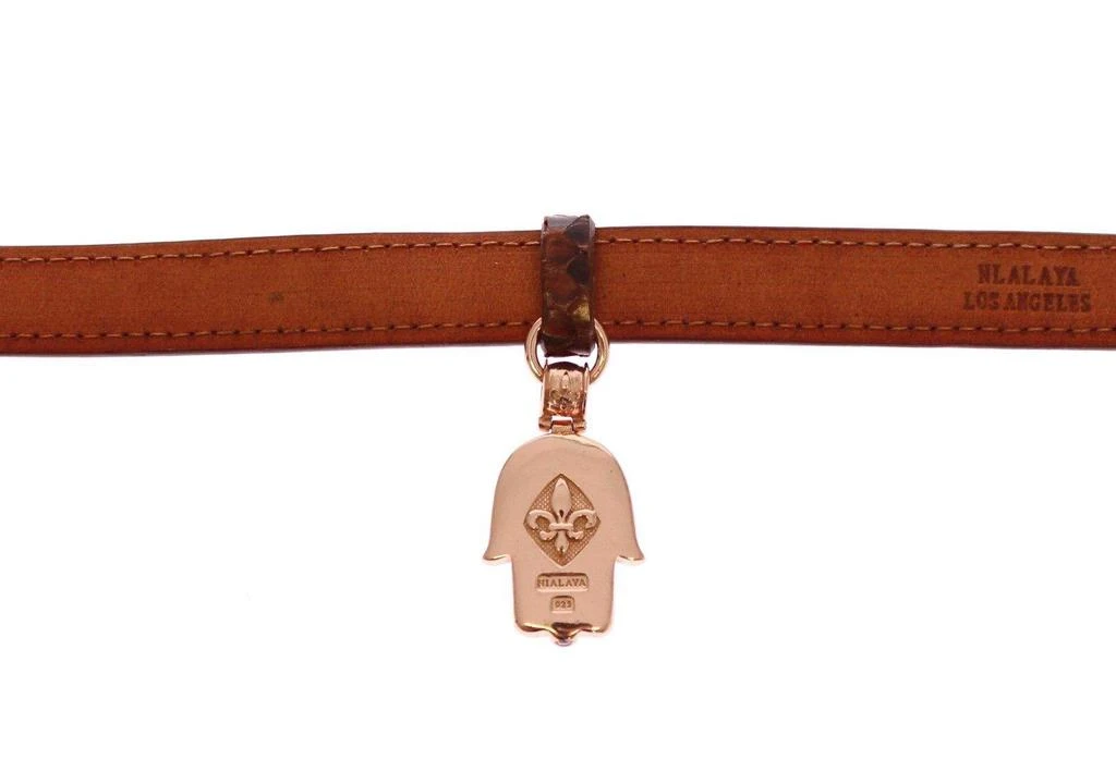 Nialaya Nialaya CZ Hamsa Eye 18K Gold 925 Silver Bracelet 4