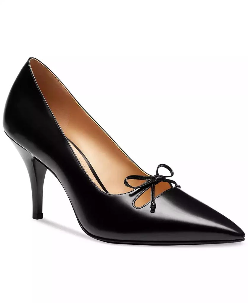 Coach Runway Leather Pointed-Toe High-Heel Pumps 1
