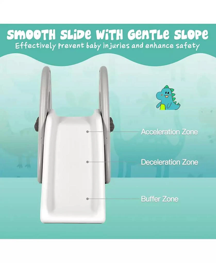 INOLAIT Freestanding Baby Slide Indoor First Play Climber Slide Set for Boys Girls 5