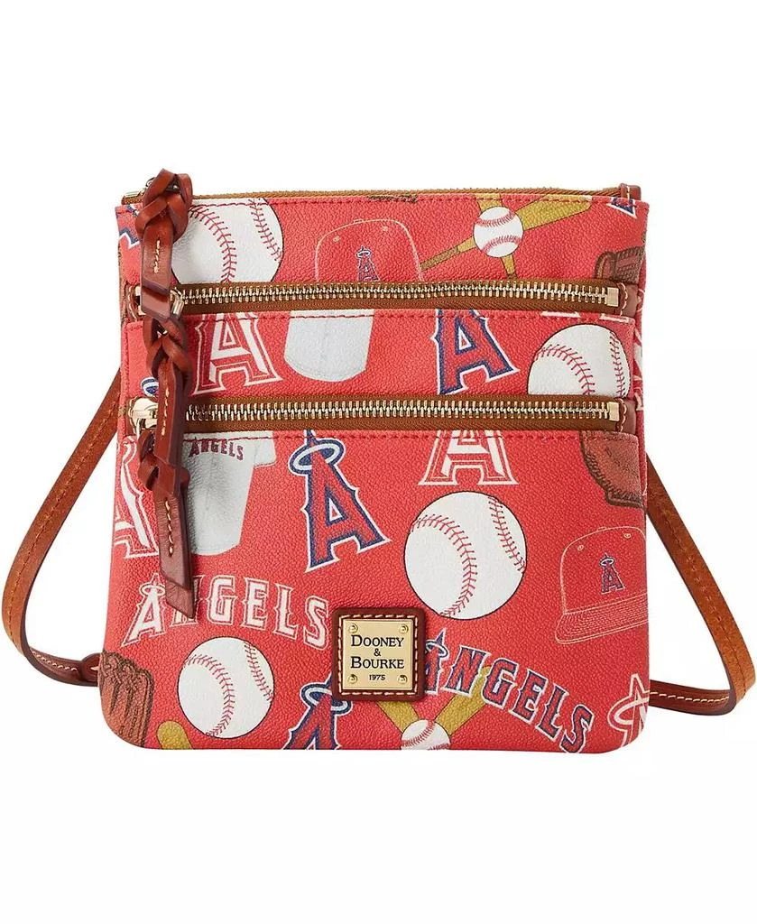 Dooney 
Bourke Women
s Los Angeles Angels Game Day Triple Zip Crossbody Purse