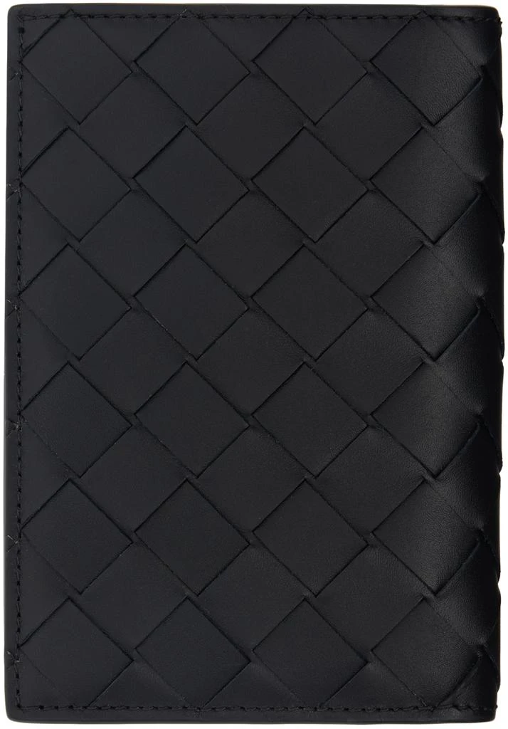 Bottega Veneta Black Intrecciato Medium Bi-Fold Wallet 2