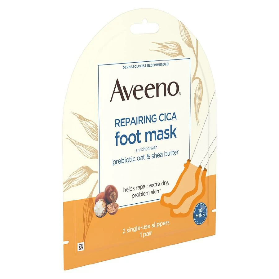 Aveeno Skin Relief Repairing Foot Mask For Dry Skin Fragrance Free 2