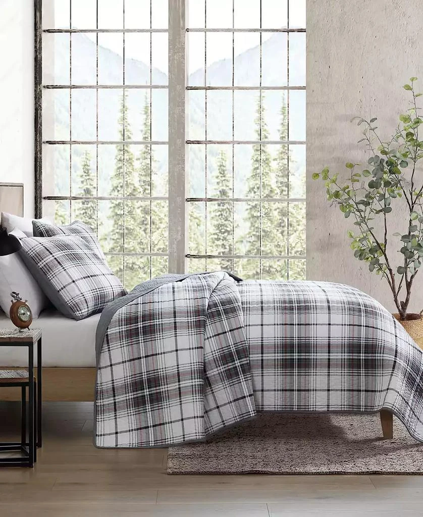 Eddie Bauer Alder Plaid Reversible 3 Piece Quilt Set 4