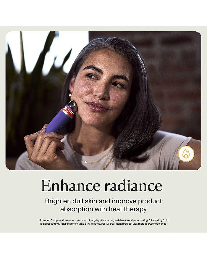 Therabody Theraface Depuffing Hot & Cold Therapy Skin Care Wand - Indigo 6