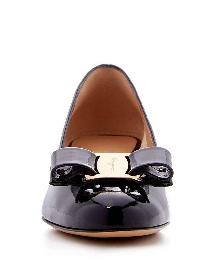 Salvatore Ferragamo Women
s Vara Leather Pumps 5