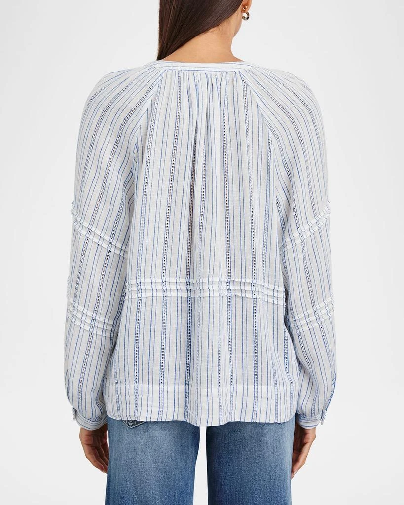 Rails Frances Button-Front Linen Blouse 3
