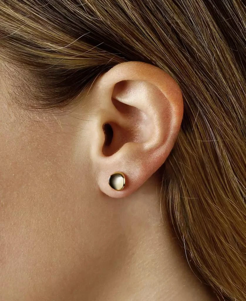 Macy's Dapped Disc Stud Earrings Set in 14k Yellow Gold (8mm) 2