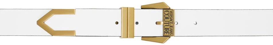 Versace White Enameled Belt 1