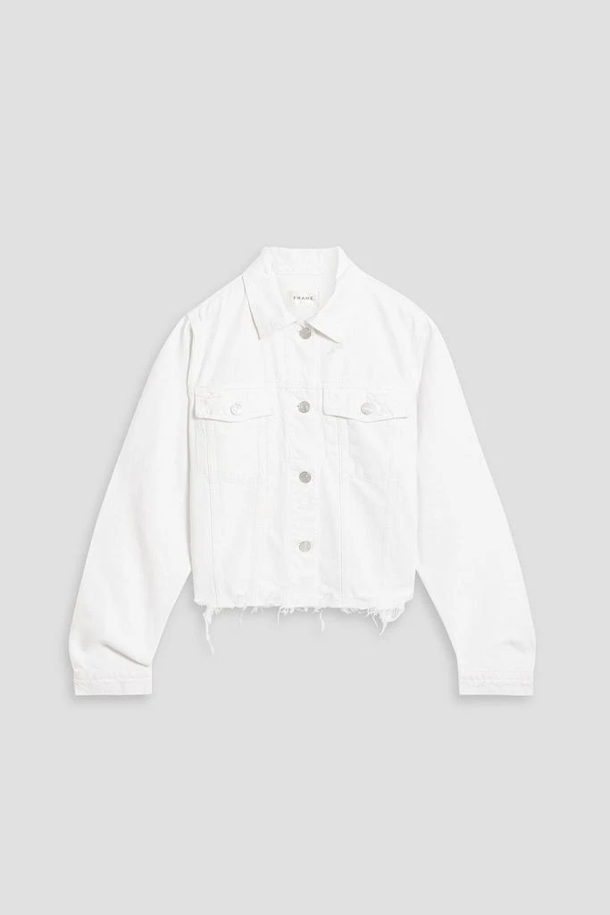 FRAME Distressed denim jacket 1
