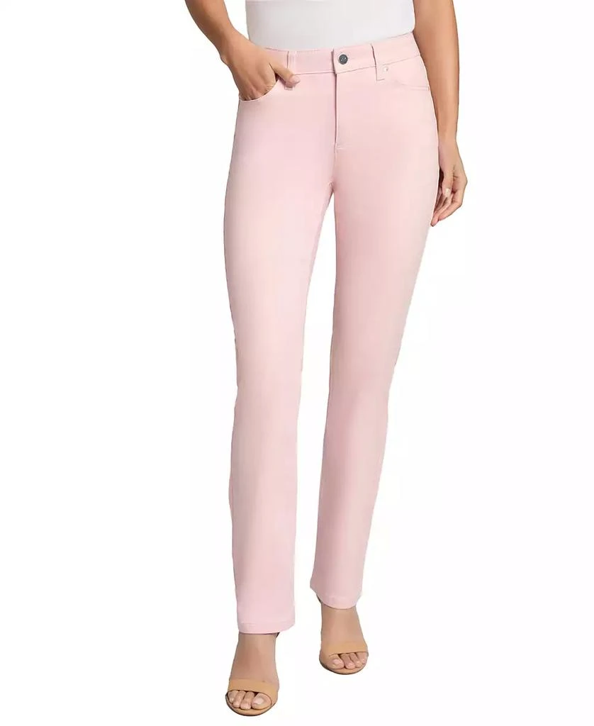 JONES NEW YORK Women's Lexington Mid Rise Straight Leg Denim Jeans 1