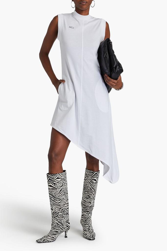 Peter Do Asymmetric cotton-jersey midi dress