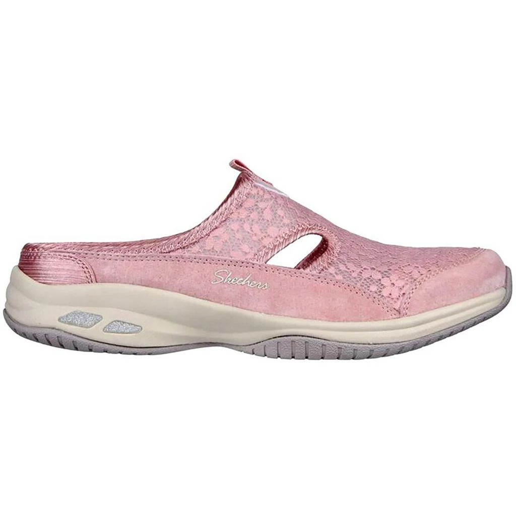 Skechers Glimmer Bloom Womens Suede Lifestyle Slip-On Sneakers 2