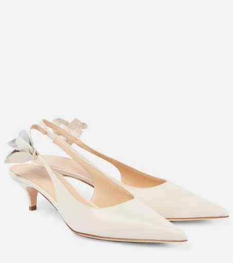 Magda Butrym Bridal leather slingback pumps 1