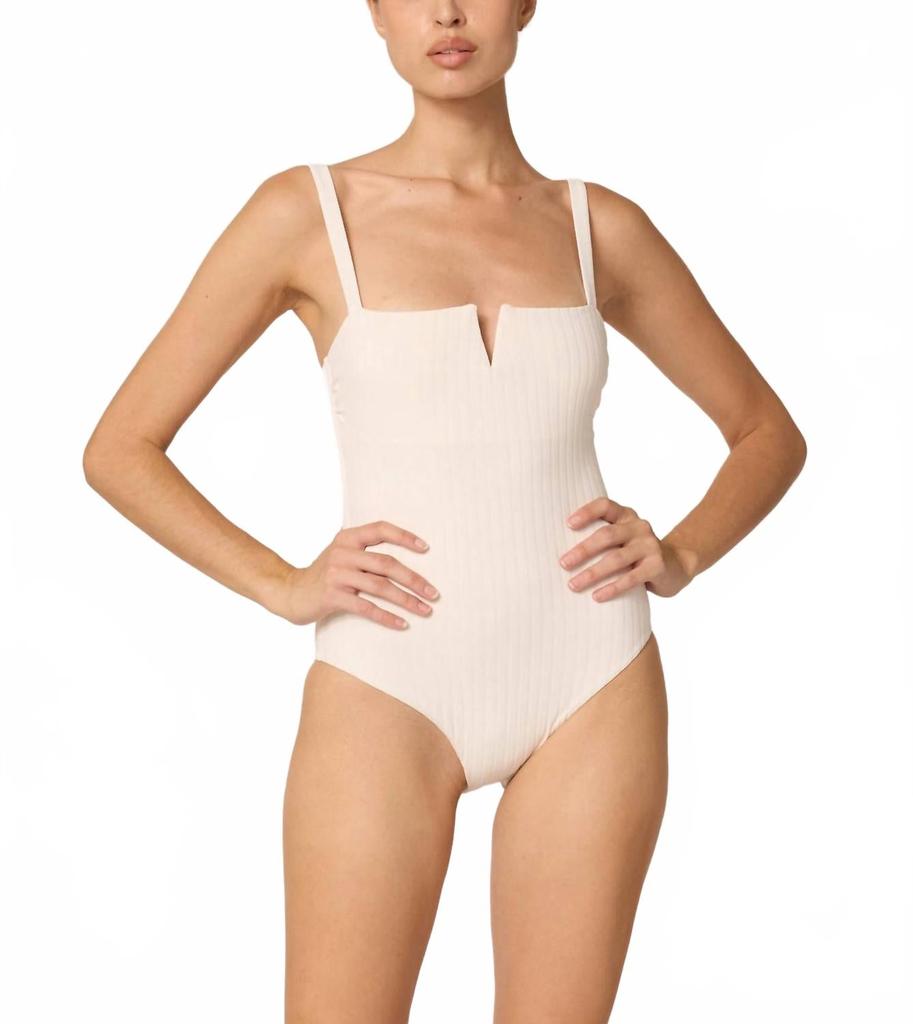 Cleobella Monica One Piece Swimsuit In White