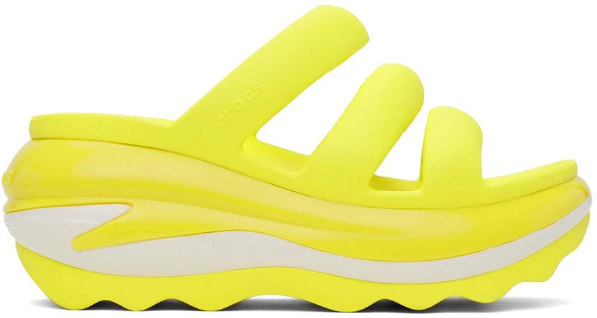 Crocs Yellow Mega Crush Triple Strap Sandals 1