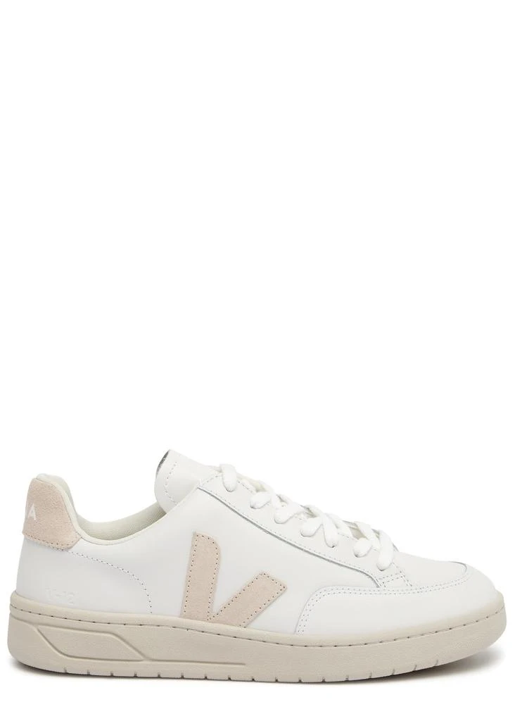 Veja V-12 panelled leather sneakers 1