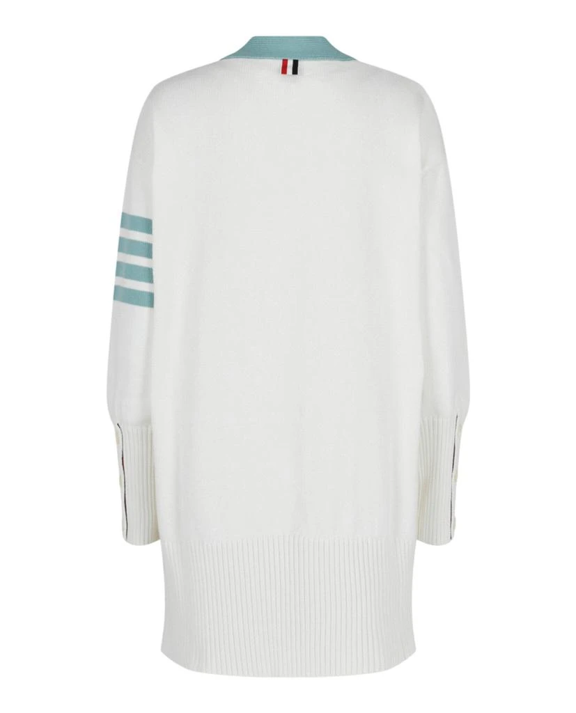 Thom Browne Cotton 4-Bar Oversized V-Neck Cardigan 2