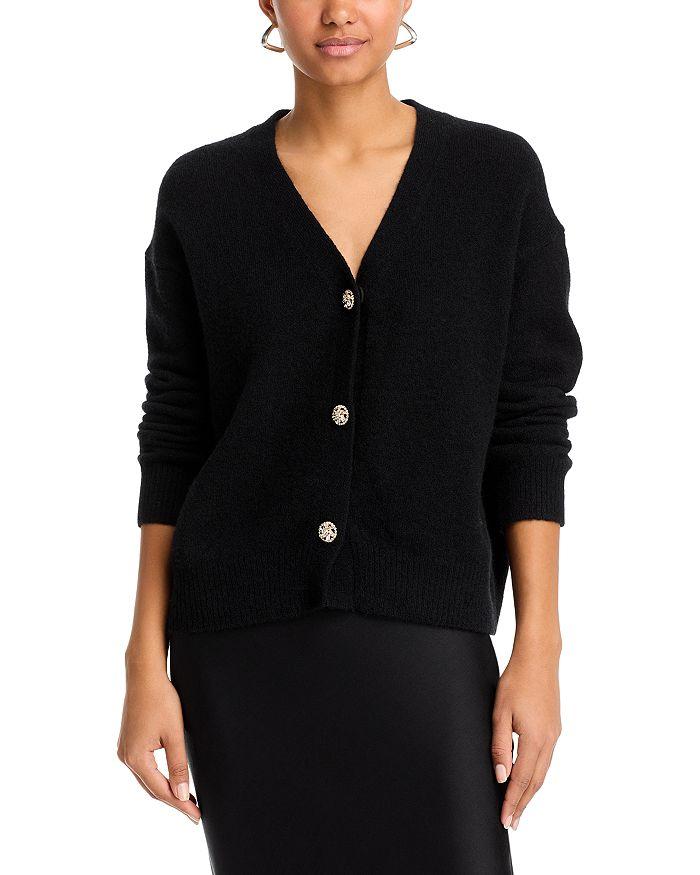 Velvet by Graham & Spencer Marti Rhinestone Button Cardigan