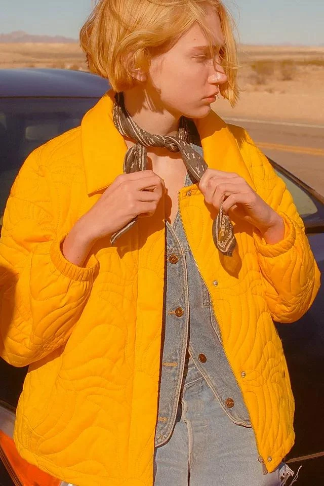 Urban Outfitters UO Sasha Quilted Bomber Jacket 1