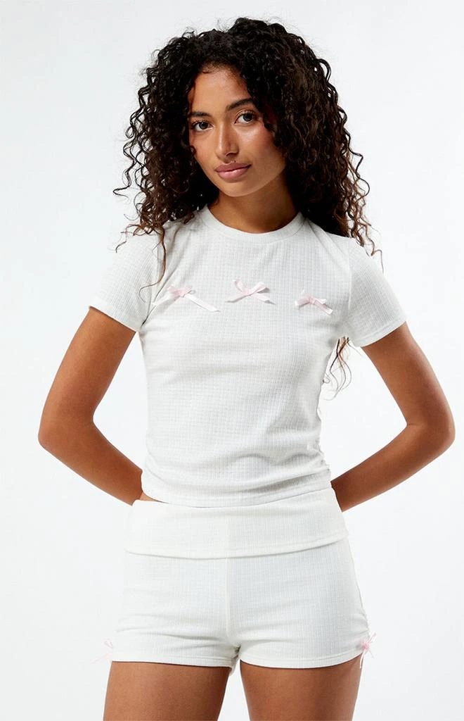 LA Hearts Bow Baby T-Shirt 2