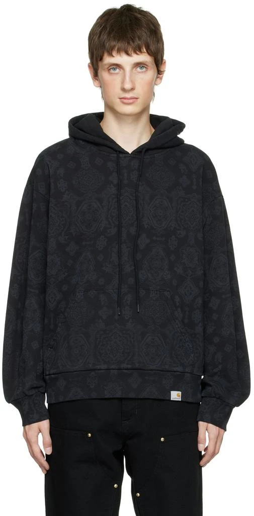 Carhartt Work In Progress Black Printed Hoodie 1