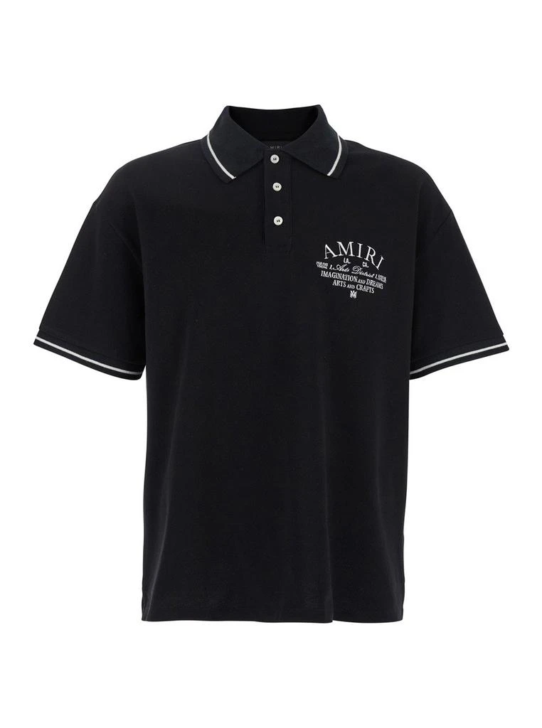 AMIRI Amiri Logo-Embroidered Short-Sleeved Polo Shirt 1