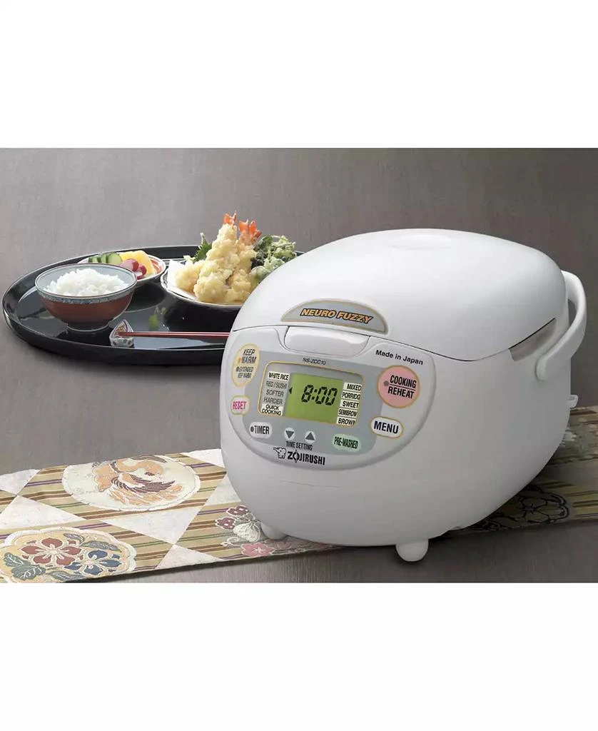 Zojirushi NS-ZCC10WZ Neuro Fuzzy® 5.5-cup Rice Cooker & Warmer 5