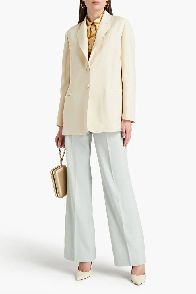 VALENTINO GARAVANI Silk and wool-blend crepe blazer 2