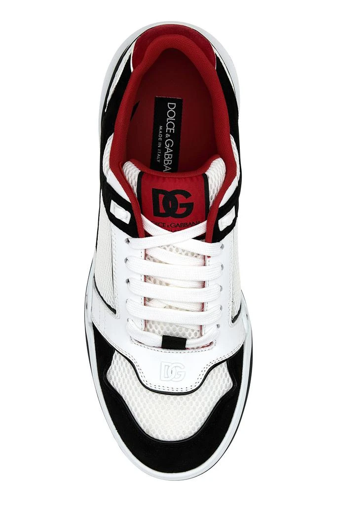 Dolce & Gabbana Multicolor leather and mesh New Roma sneakers 3