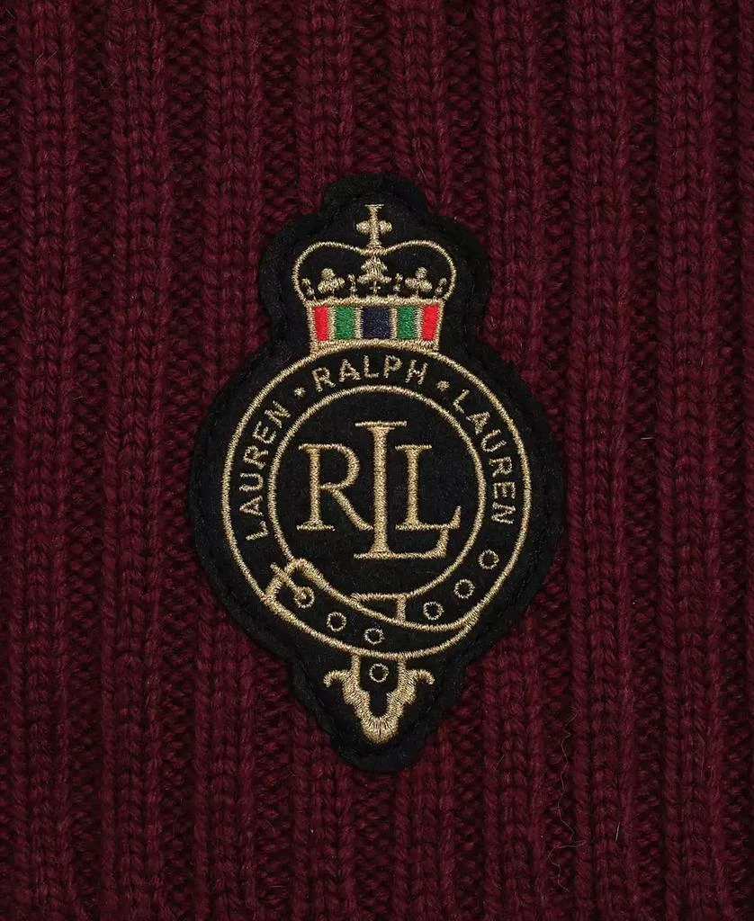 Ralph Lauren Cable Crest Patch Scarf 3