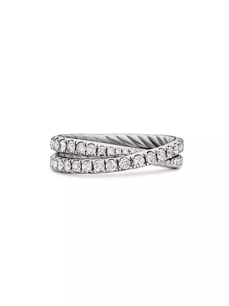 David Yurman DY Crossover Band Ring in Platinum 1