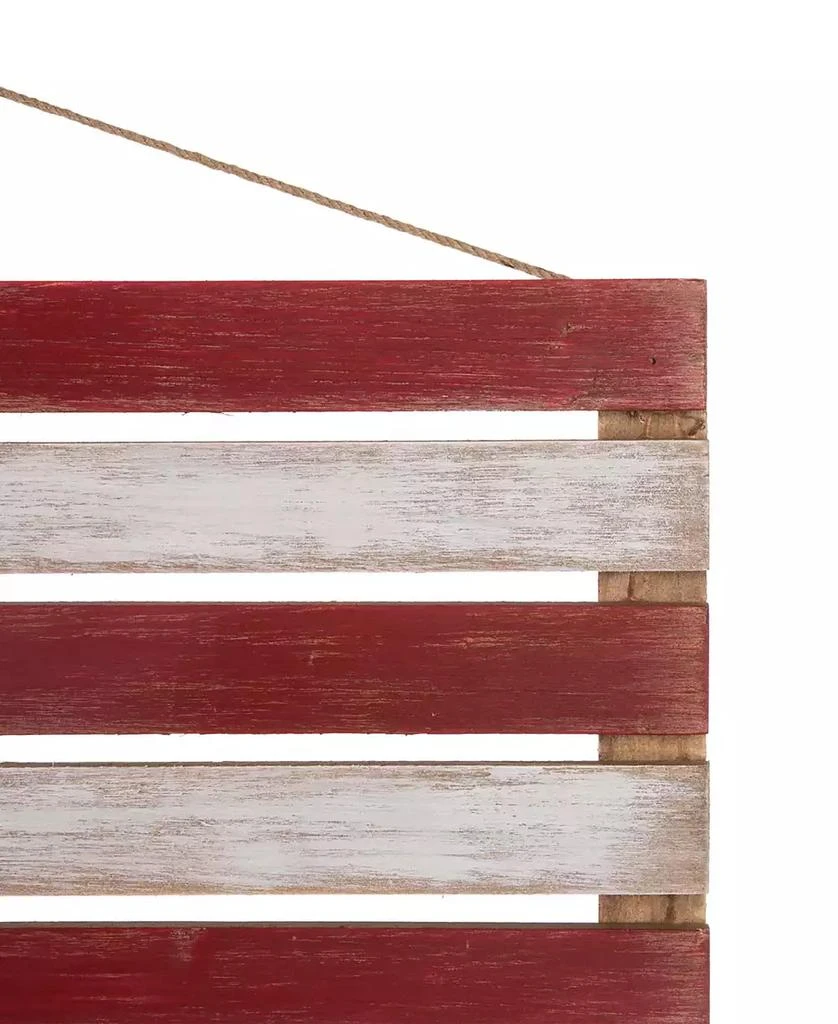 Glitzhome 41.93"L Wooden Patriotic National Flag Wall Decor 4