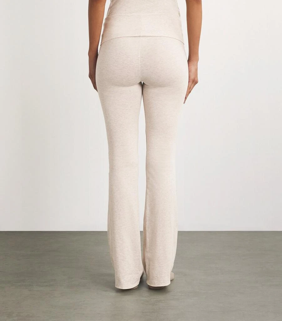 SKIMS Cotton-Blend Fold-Over Trousers 4