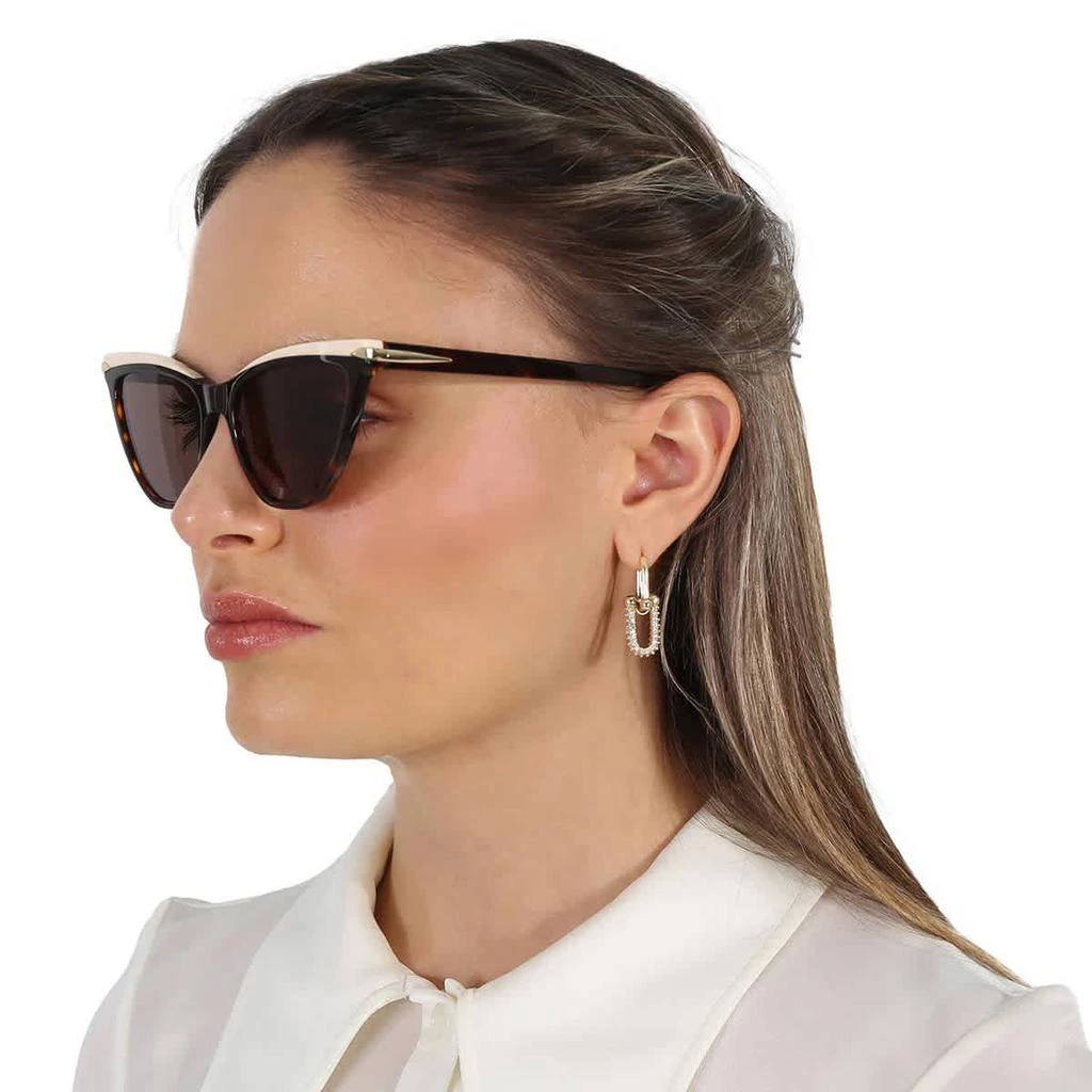 Rag And Bone Brown Cat Eye Ladies Sunglasses RNB1021/S 0086/70 55 2