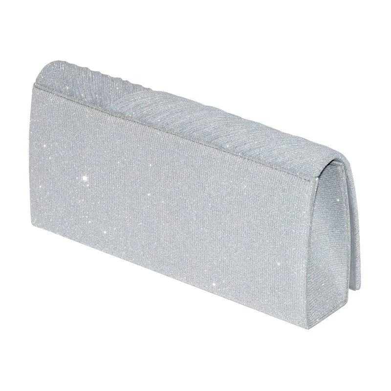 Club Rochelier Glitter Evening Bag With Pleats 2