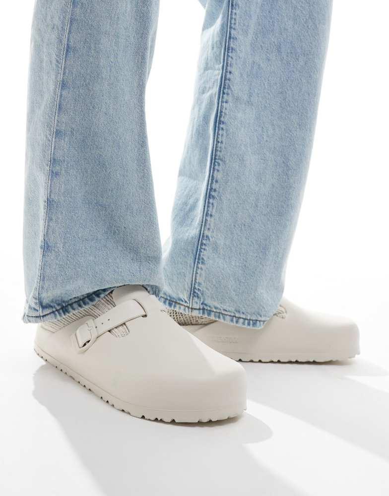Shop Birkenstock EVA Boston clogs in eggshell on Sale at