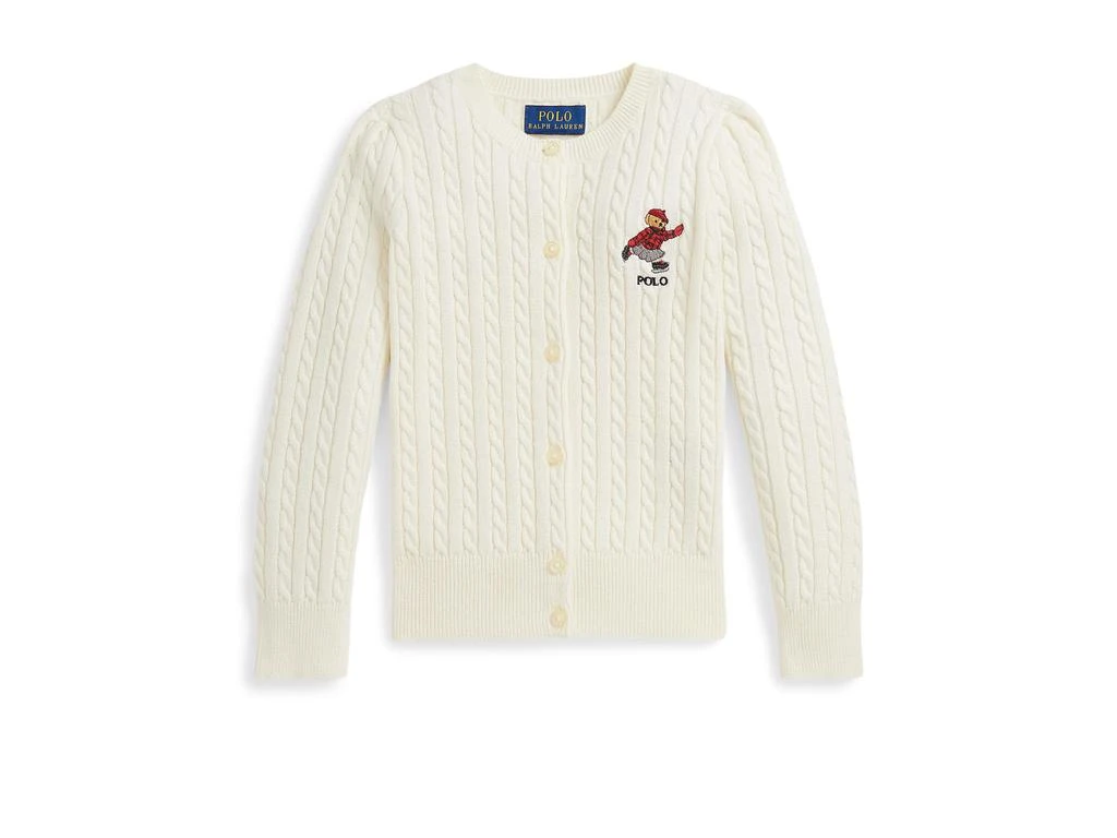 Ralph Lauren Polo Bear Mini-Cable Cotton Cardigan (Toddler/Little Kid)