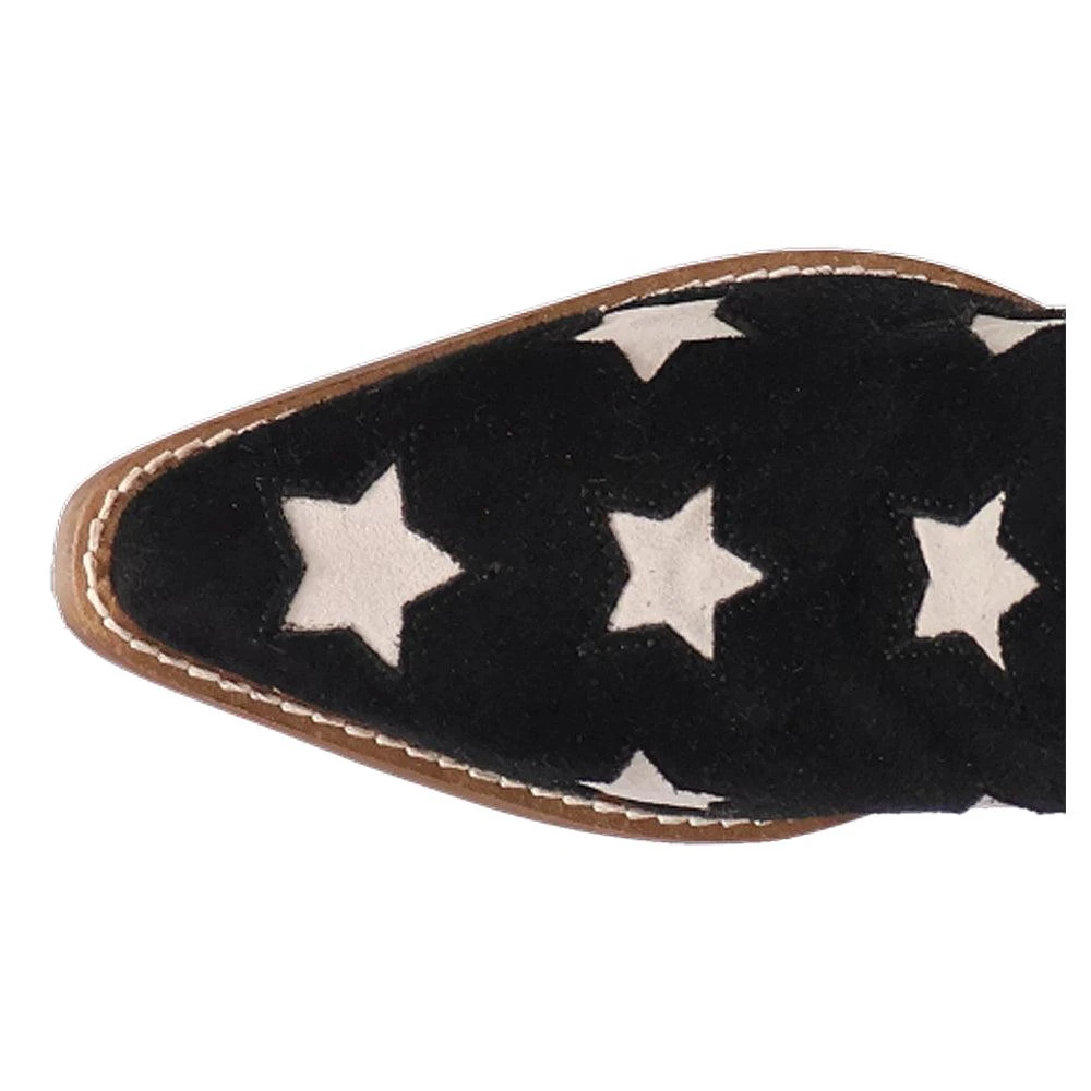 Dingo Super Star Fringe Tooled Inlay Snip Toe Cowboy Boots 4
