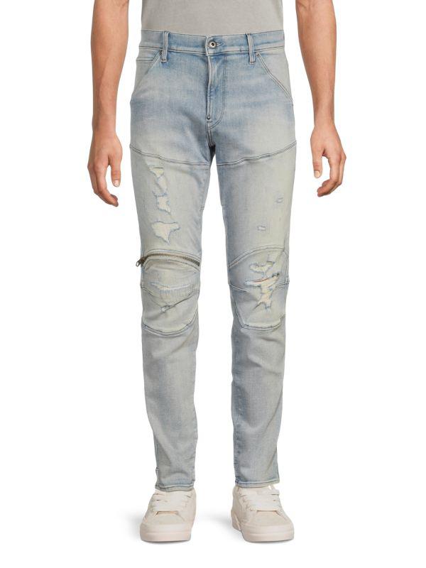 G-Star 3D Knee Zip Skinny Fit Jeans
