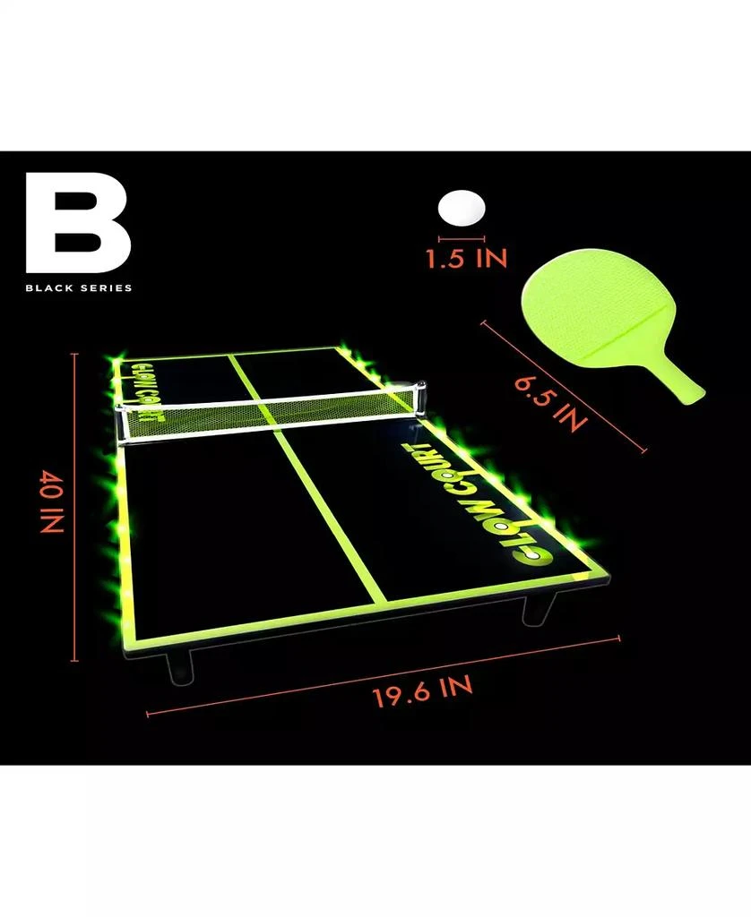 Black Series Glow-In-The-Dark 40" Table Tennis Set 4