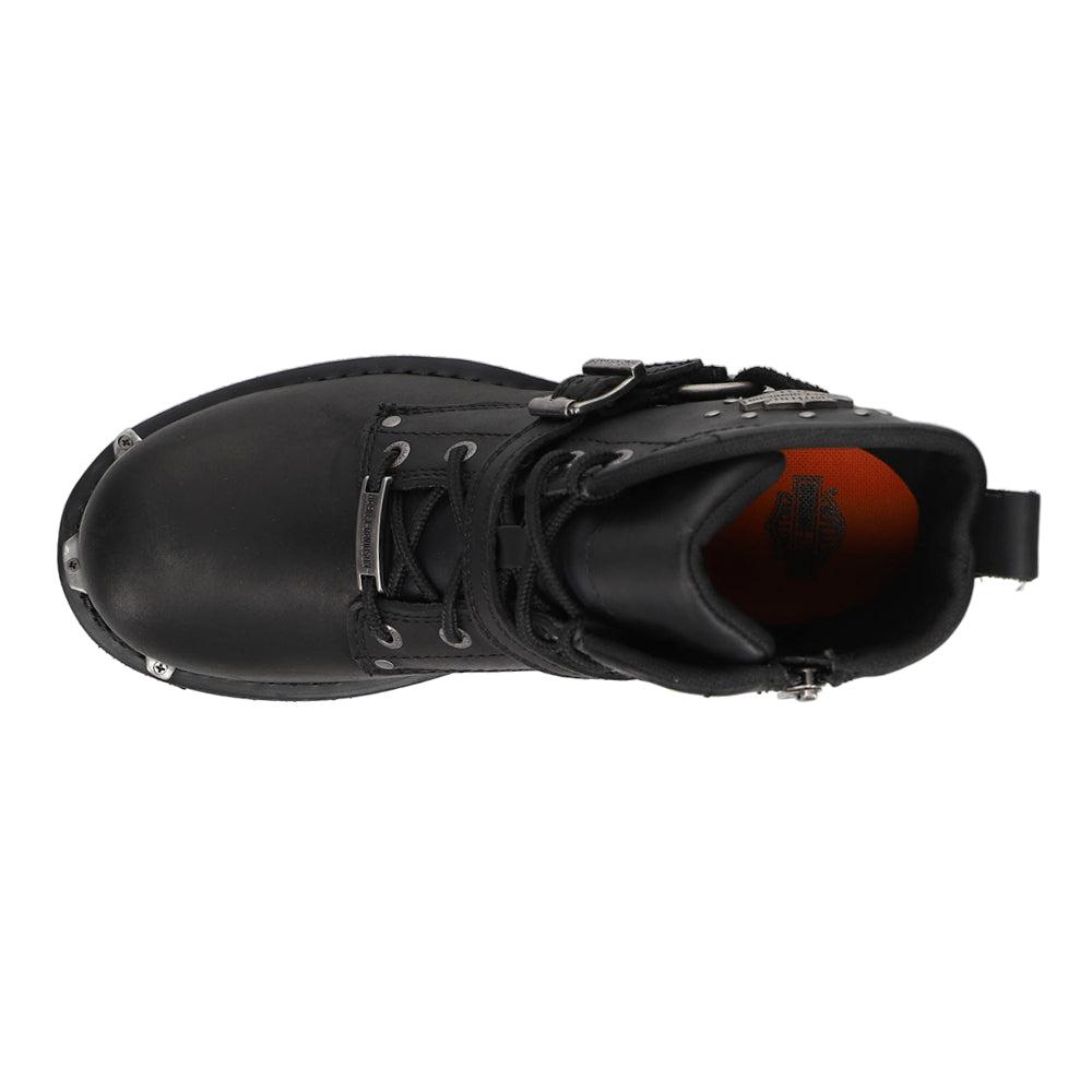 Harley Davidson Becky Studded Round Toe Motorcycle Boots