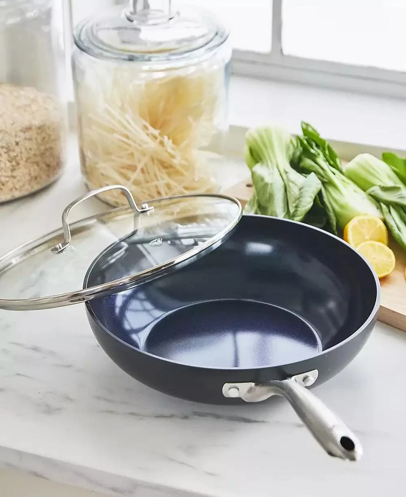 Blue Diamond Hard Anodized Ceramic Nonstick 11" Frying Pan with Lid 2