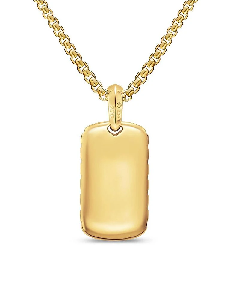 David Yurman Chevron Tag in 18K Yellow Gold 4