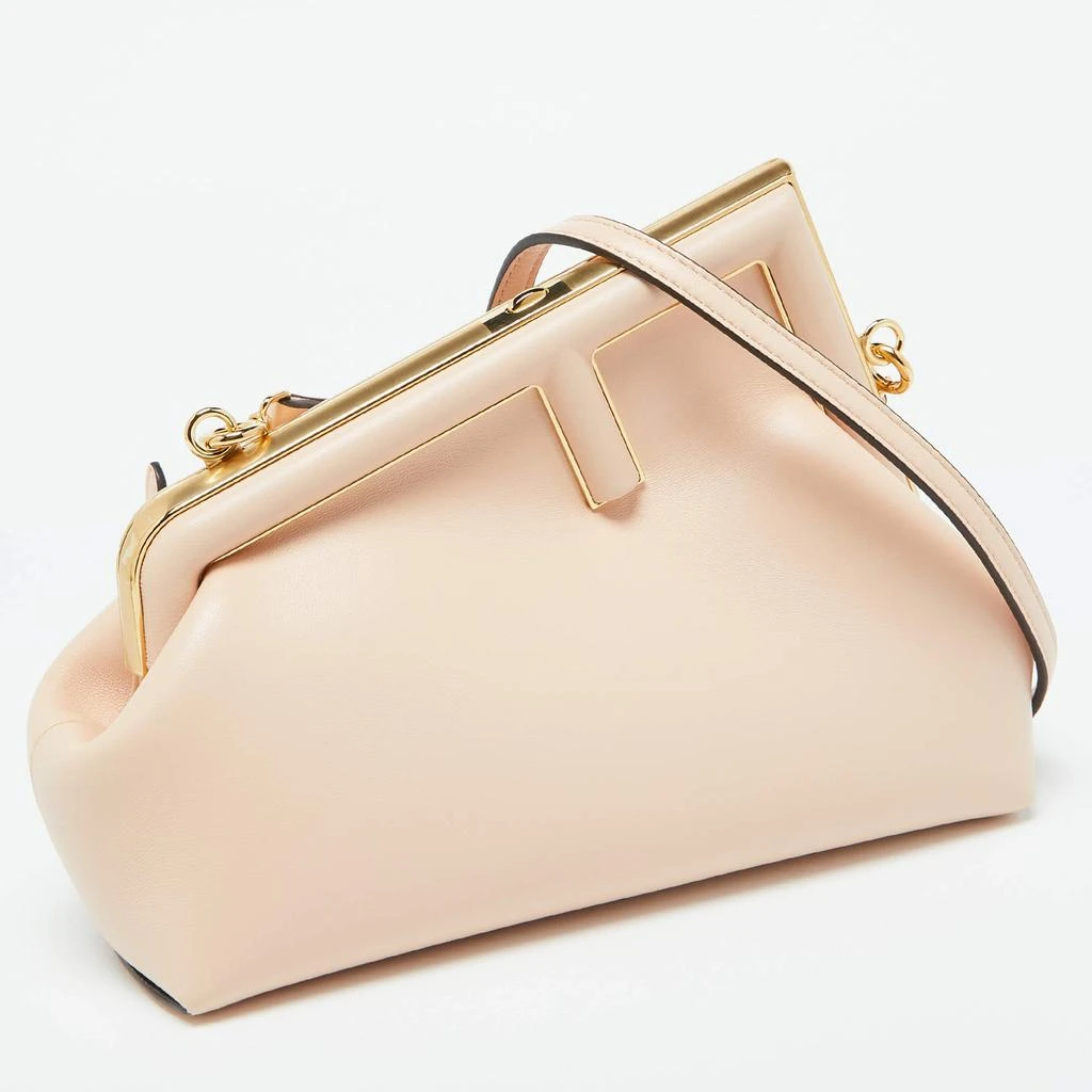 Fendi Fendi Pink Leather Fendi First Clutch 3