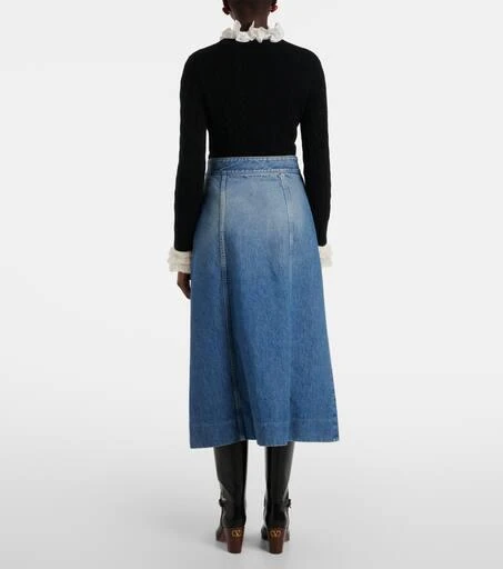 Valentino Denim midi skirt 3