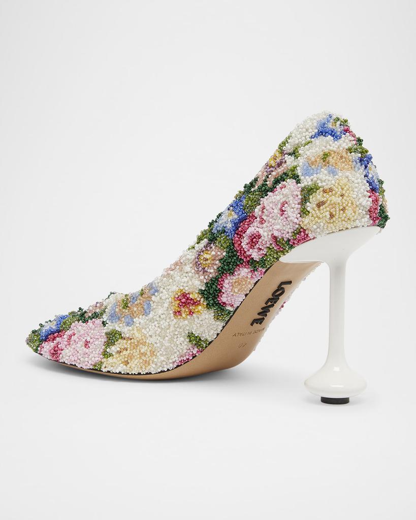 関税&送料込み【LOEWE】パンプス 花柄 トイ Toy Loewe Toy Floral Beaded Pumps - High Heels - Compare Prices