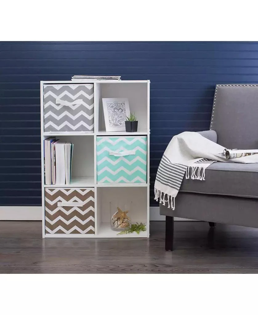 Design Imports Chevron Print 2-Pc. Storage Bin 6